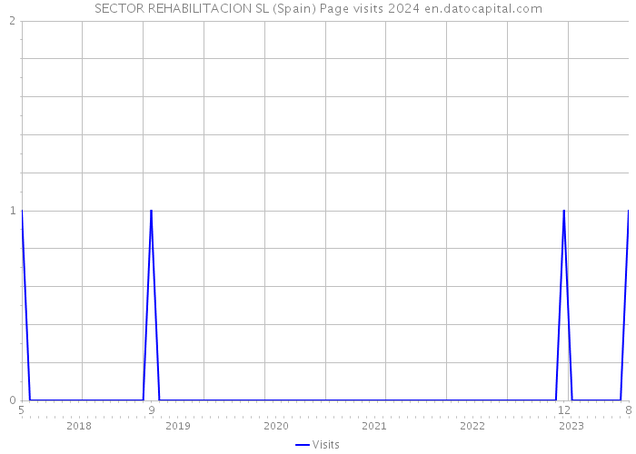 SECTOR REHABILITACION SL (Spain) Page visits 2024 