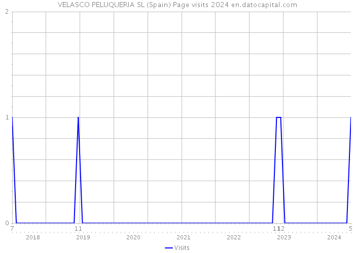 VELASCO PELUQUERIA SL (Spain) Page visits 2024 