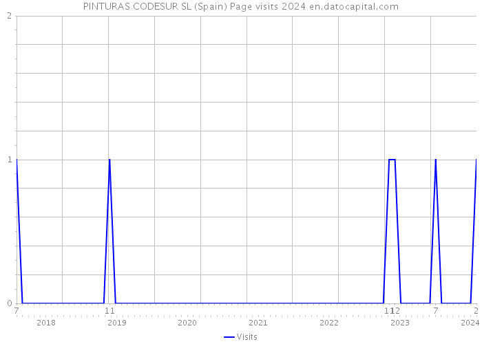 PINTURAS CODESUR SL (Spain) Page visits 2024 