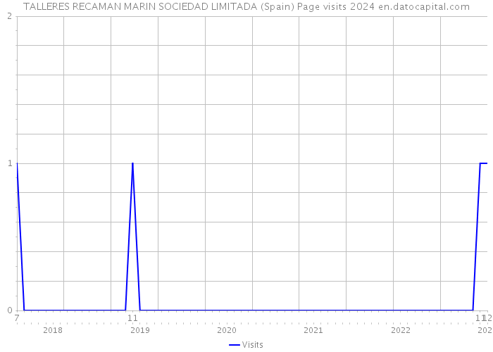 TALLERES RECAMAN MARIN SOCIEDAD LIMITADA (Spain) Page visits 2024 