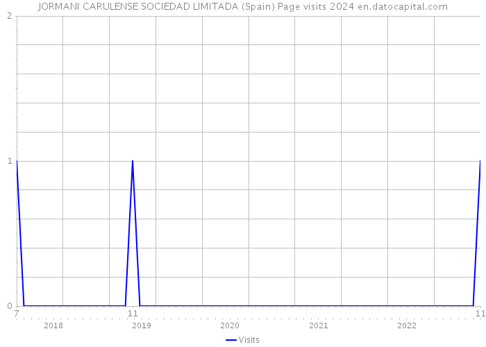 JORMANI CARULENSE SOCIEDAD LIMITADA (Spain) Page visits 2024 