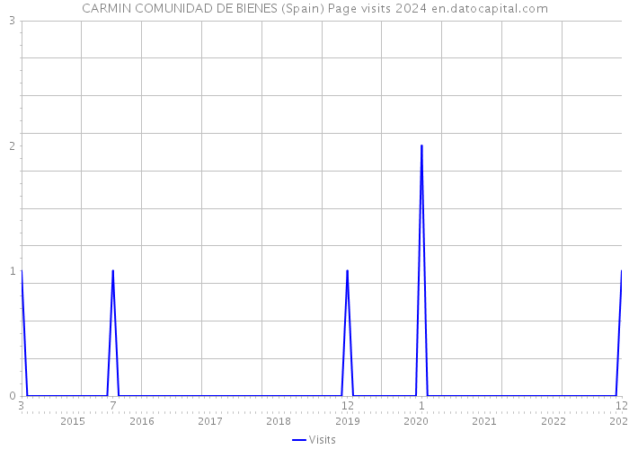 CARMIN COMUNIDAD DE BIENES (Spain) Page visits 2024 