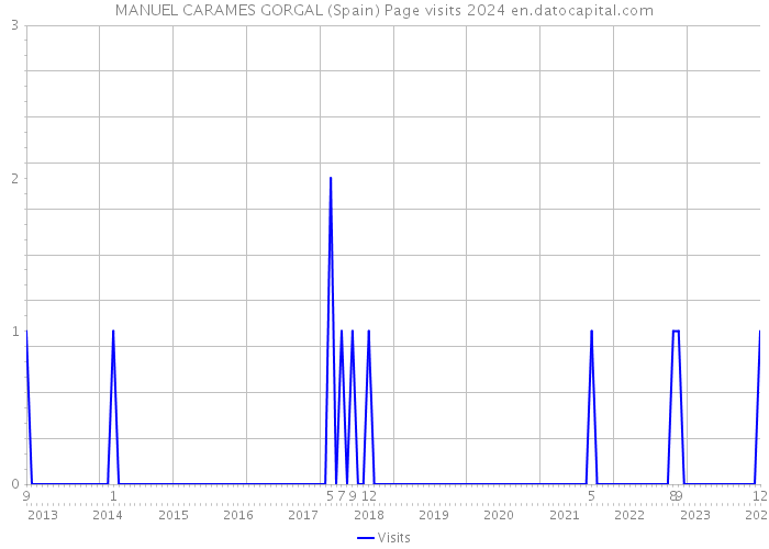 MANUEL CARAMES GORGAL (Spain) Page visits 2024 