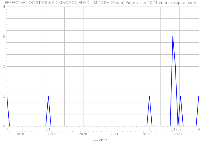 EFFECTIVE LOGISTICS & PICKING SOCIEDAD LIMITADA (Spain) Page visits 2024 