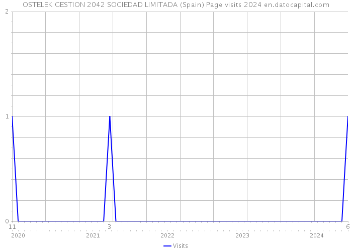 OSTELEK GESTION 2042 SOCIEDAD LIMITADA (Spain) Page visits 2024 