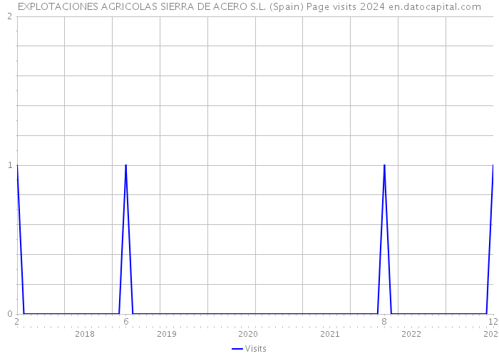EXPLOTACIONES AGRICOLAS SIERRA DE ACERO S.L. (Spain) Page visits 2024 