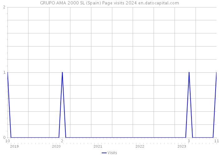 GRUPO AMA 2000 SL (Spain) Page visits 2024 
