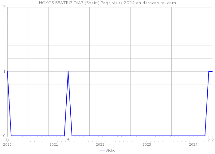 HOYOS BEATRIZ DIAZ (Spain) Page visits 2024 