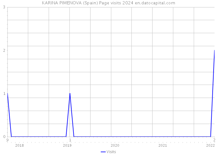 KARINA PIMENOVA (Spain) Page visits 2024 