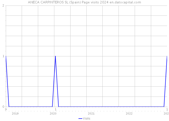 ANECA CARPINTEROS SL (Spain) Page visits 2024 