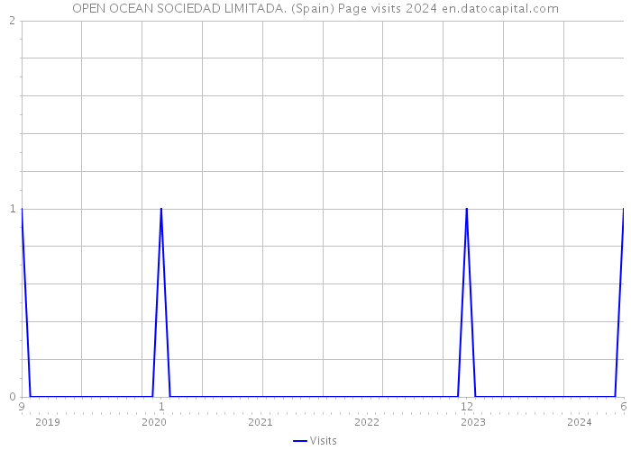 OPEN OCEAN SOCIEDAD LIMITADA. (Spain) Page visits 2024 