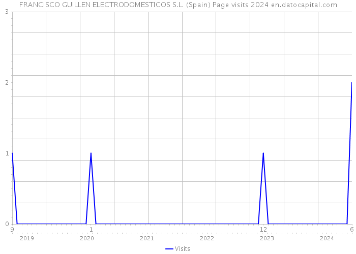 FRANCISCO GUILLEN ELECTRODOMESTICOS S.L. (Spain) Page visits 2024 