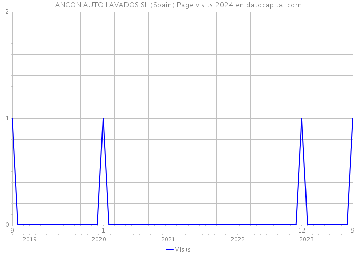 ANCON AUTO LAVADOS SL (Spain) Page visits 2024 