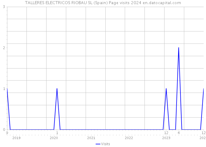 TALLERES ELECTRICOS RIOBAU SL (Spain) Page visits 2024 