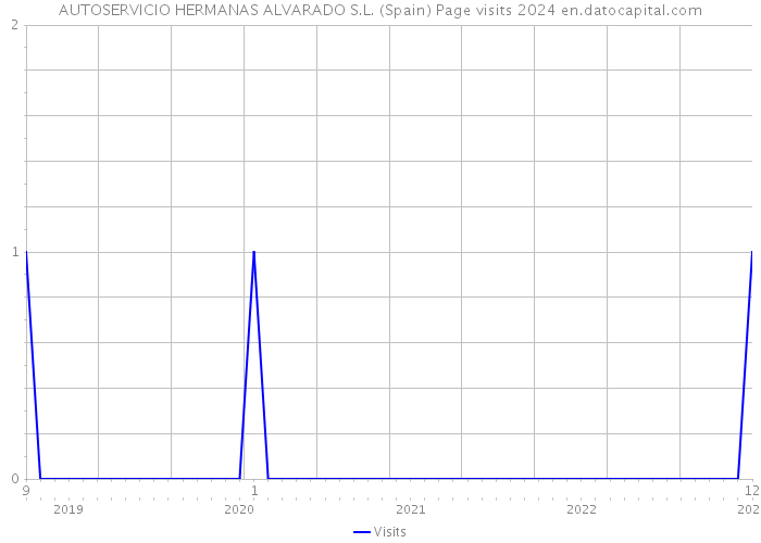 AUTOSERVICIO HERMANAS ALVARADO S.L. (Spain) Page visits 2024 