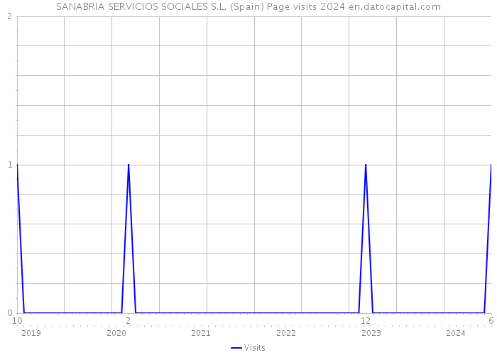 SANABRIA SERVICIOS SOCIALES S.L. (Spain) Page visits 2024 