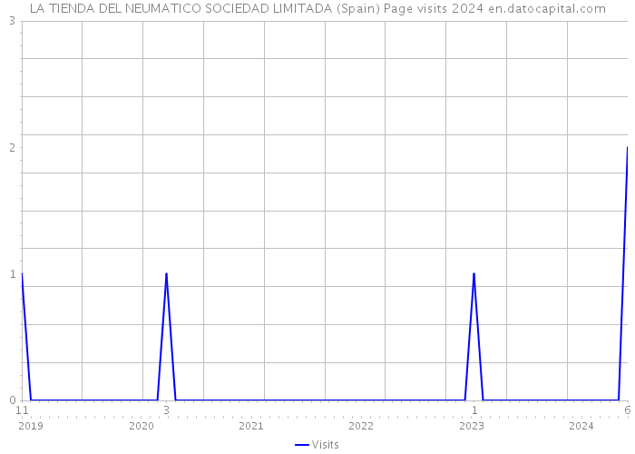 LA TIENDA DEL NEUMATICO SOCIEDAD LIMITADA (Spain) Page visits 2024 