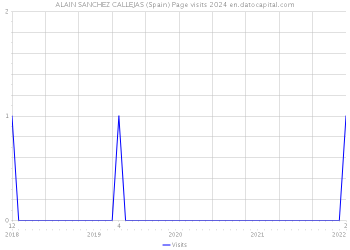 ALAIN SANCHEZ CALLEJAS (Spain) Page visits 2024 