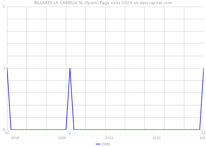 BILLARES LA CAMELIA SL (Spain) Page visits 2024 