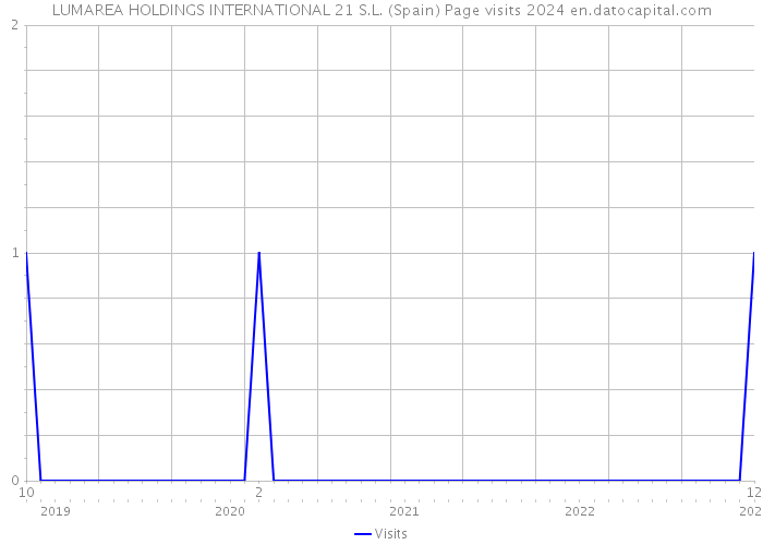 LUMAREA HOLDINGS INTERNATIONAL 21 S.L. (Spain) Page visits 2024 
