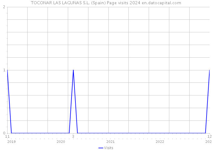 TOCONAR LAS LAGUNAS S.L. (Spain) Page visits 2024 