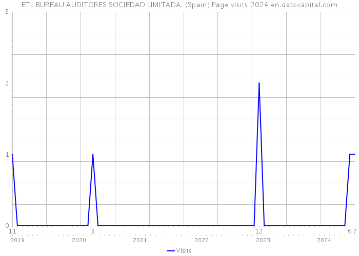 ETL BUREAU AUDITORES SOCIEDAD LIMITADA. (Spain) Page visits 2024 