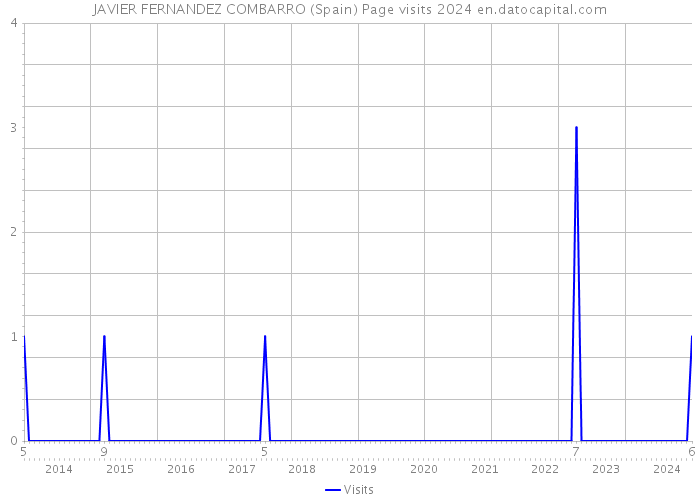 JAVIER FERNANDEZ COMBARRO (Spain) Page visits 2024 