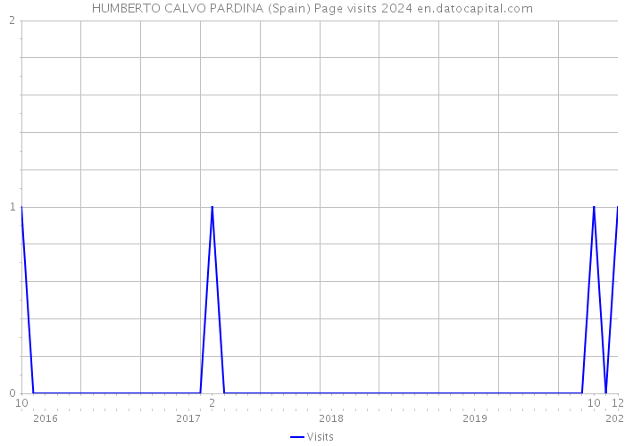 HUMBERTO CALVO PARDINA (Spain) Page visits 2024 