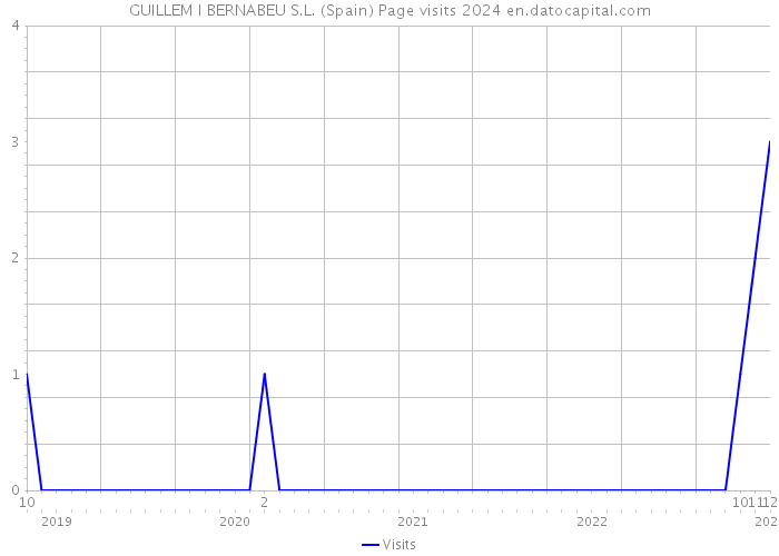 GUILLEM I BERNABEU S.L. (Spain) Page visits 2024 