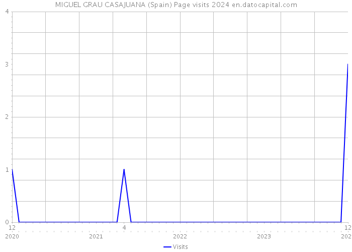 MIGUEL GRAU CASAJUANA (Spain) Page visits 2024 