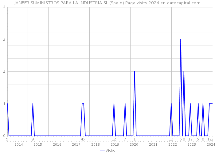 JANFER SUMINISTROS PARA LA INDUSTRIA SL (Spain) Page visits 2024 