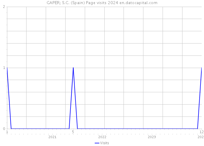 GAPER; S.C. (Spain) Page visits 2024 