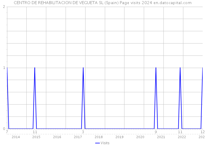 CENTRO DE REHABILITACION DE VEGUETA SL (Spain) Page visits 2024 