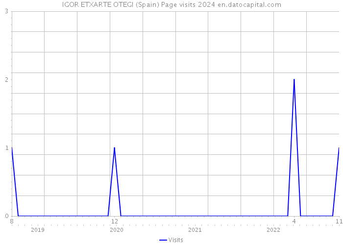 IGOR ETXARTE OTEGI (Spain) Page visits 2024 