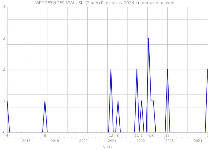 WPP SERVICES SPAIN SL. (Spain) Page visits 2024 