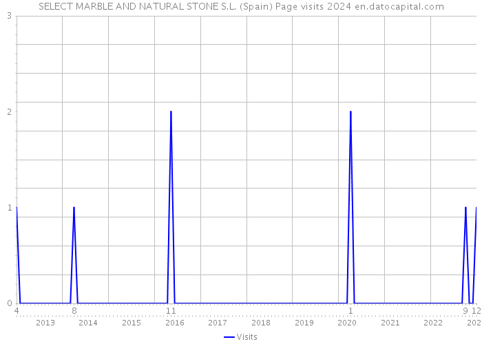 SELECT MARBLE AND NATURAL STONE S.L. (Spain) Page visits 2024 