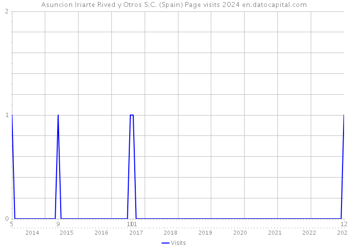 Asuncion Iriarte Rived y Otros S.C. (Spain) Page visits 2024 