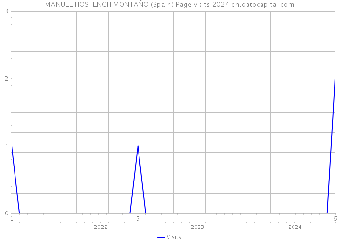 MANUEL HOSTENCH MONTAÑO (Spain) Page visits 2024 