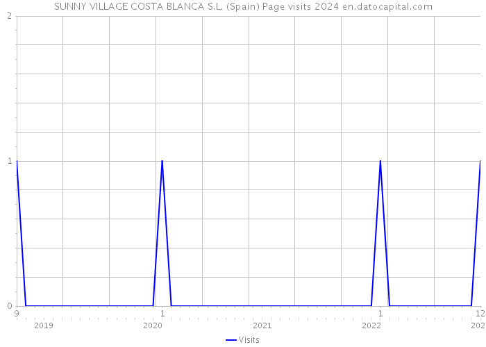 SUNNY VILLAGE COSTA BLANCA S.L. (Spain) Page visits 2024 