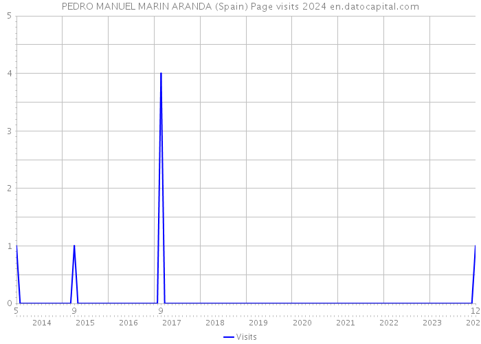 PEDRO MANUEL MARIN ARANDA (Spain) Page visits 2024 