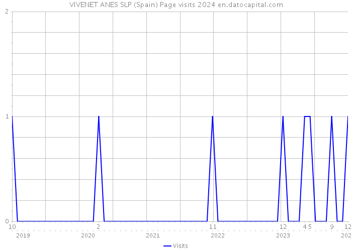 VIVENET ANES SLP (Spain) Page visits 2024 
