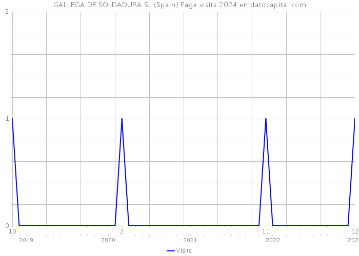 GALLEGA DE SOLDADURA SL (Spain) Page visits 2024 