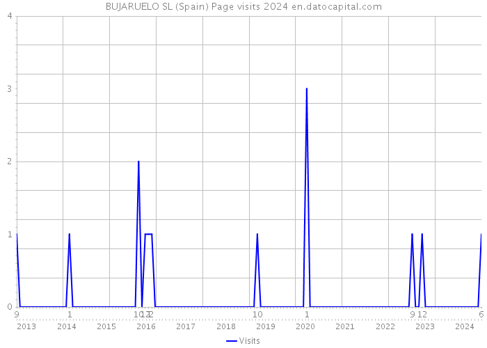 BUJARUELO SL (Spain) Page visits 2024 