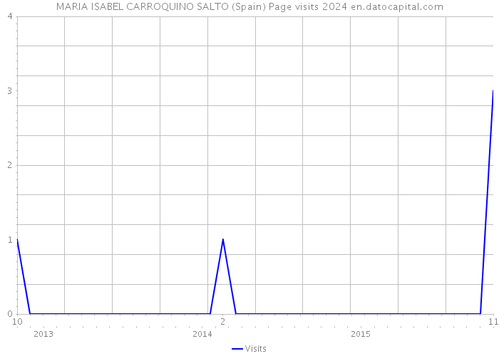 MARIA ISABEL CARROQUINO SALTO (Spain) Page visits 2024 