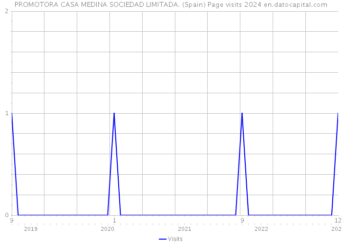 PROMOTORA CASA MEDINA SOCIEDAD LIMITADA. (Spain) Page visits 2024 