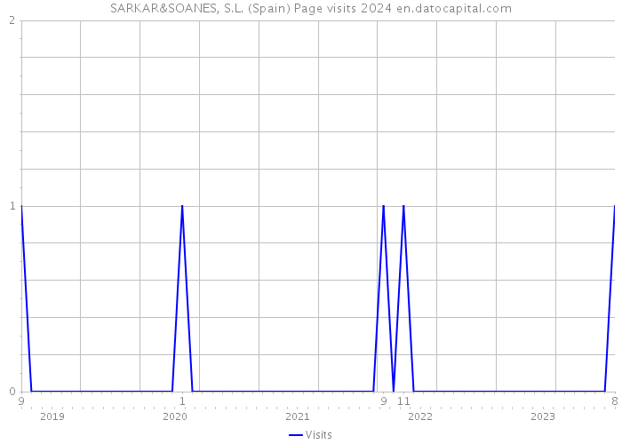 SARKAR&SOANES, S.L. (Spain) Page visits 2024 