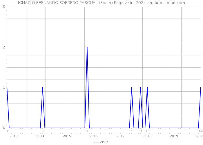 IGNACIO FERNANDO BORRERO PASCUAL (Spain) Page visits 2024 