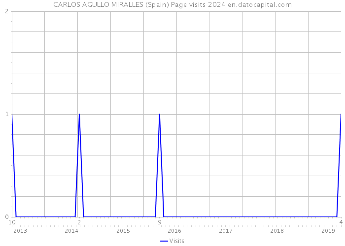 CARLOS AGULLO MIRALLES (Spain) Page visits 2024 