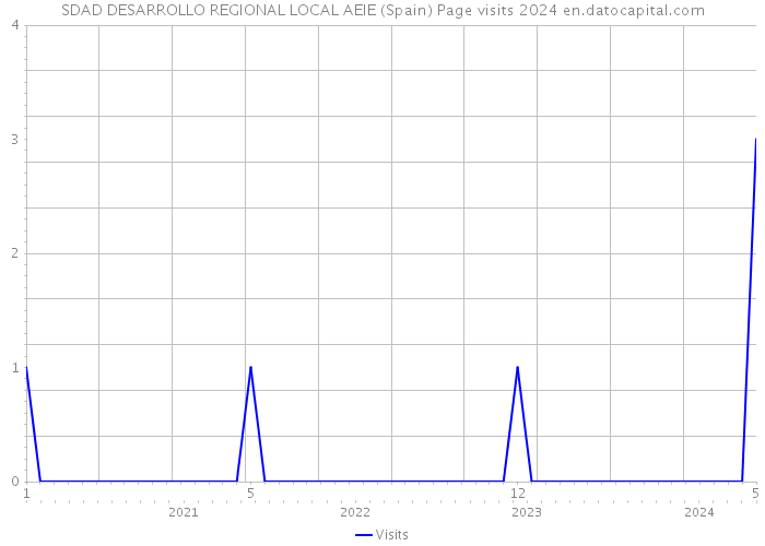 SDAD DESARROLLO REGIONAL LOCAL AEIE (Spain) Page visits 2024 