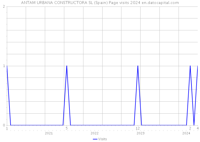 ANTAM URBANA CONSTRUCTORA SL (Spain) Page visits 2024 